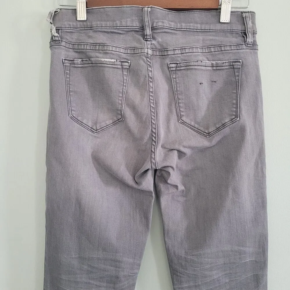 J. Crew Toothpick Jeans Womens 27 Stretch Gray Skinny